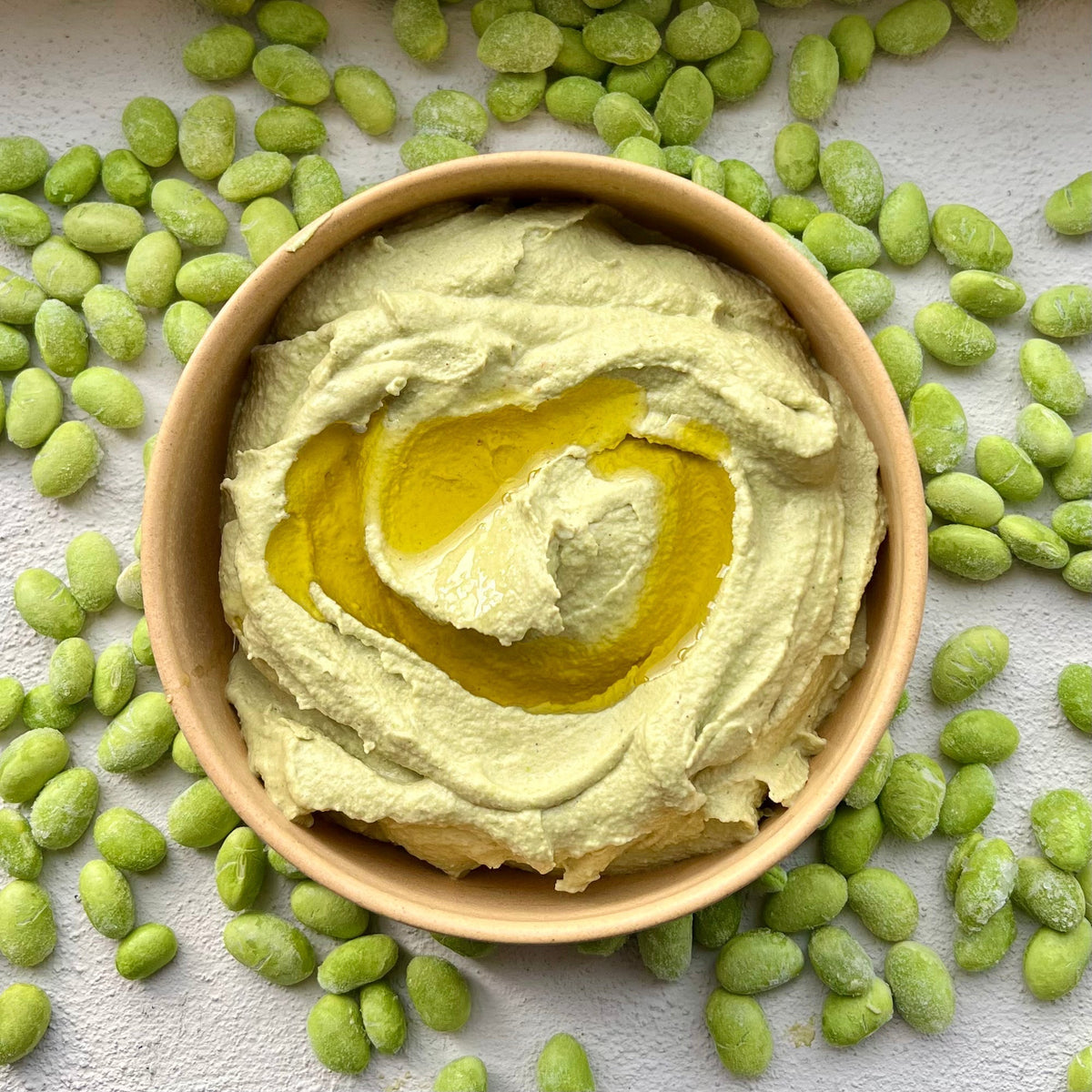 Edamamehummus | Hummus med edamamebønner
