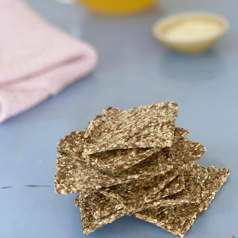 Phyto crackers | Knækbrød med sesam og hørfrø