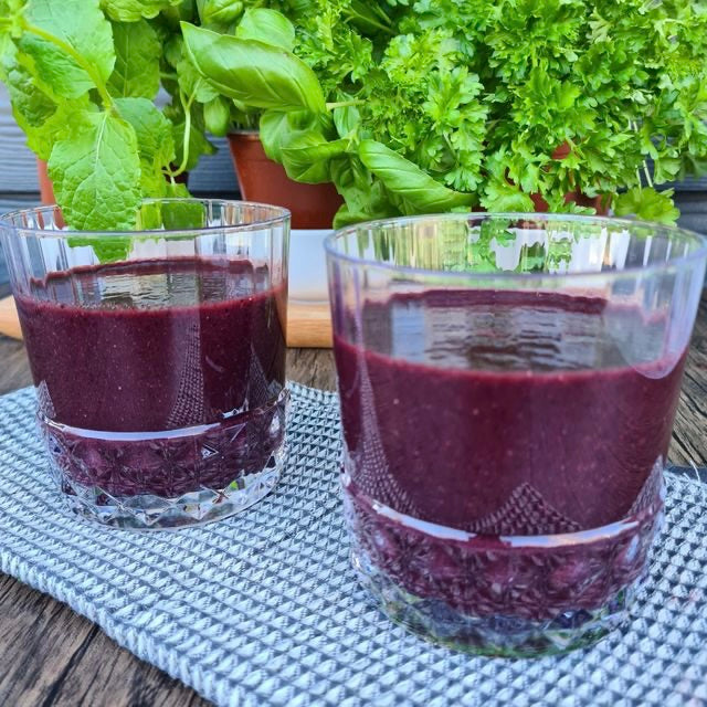 Broccolorius | Smoothie med broccoli og blåbær
