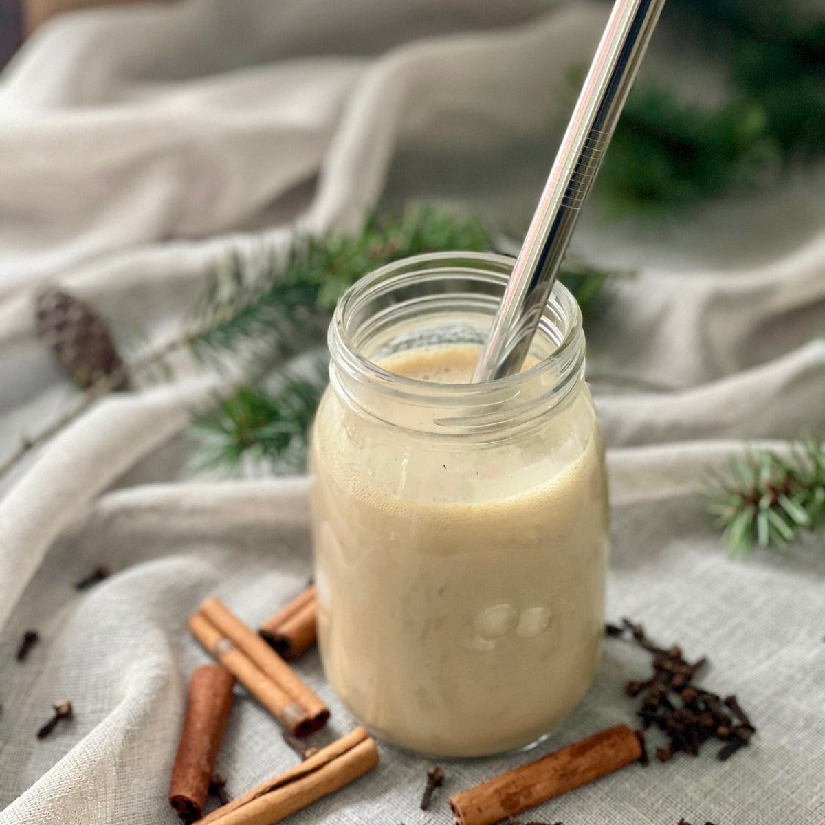 Jule latte smoothie | Smoothie med banan og ingefær