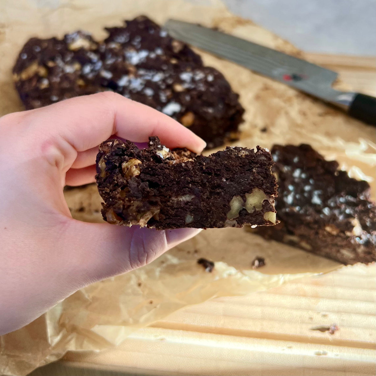 Brownie med 4 ingredienser | Vegansk brownie