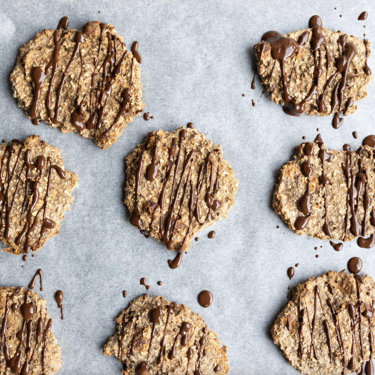 Nøddecookies | Cookies med bananer, havregryn og mandler