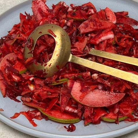 Julesalat | Salat med rødbede, gulerod og fennikel