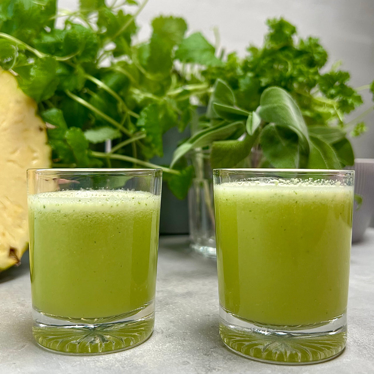 Mundrenser-shot | Juiceshot med persille