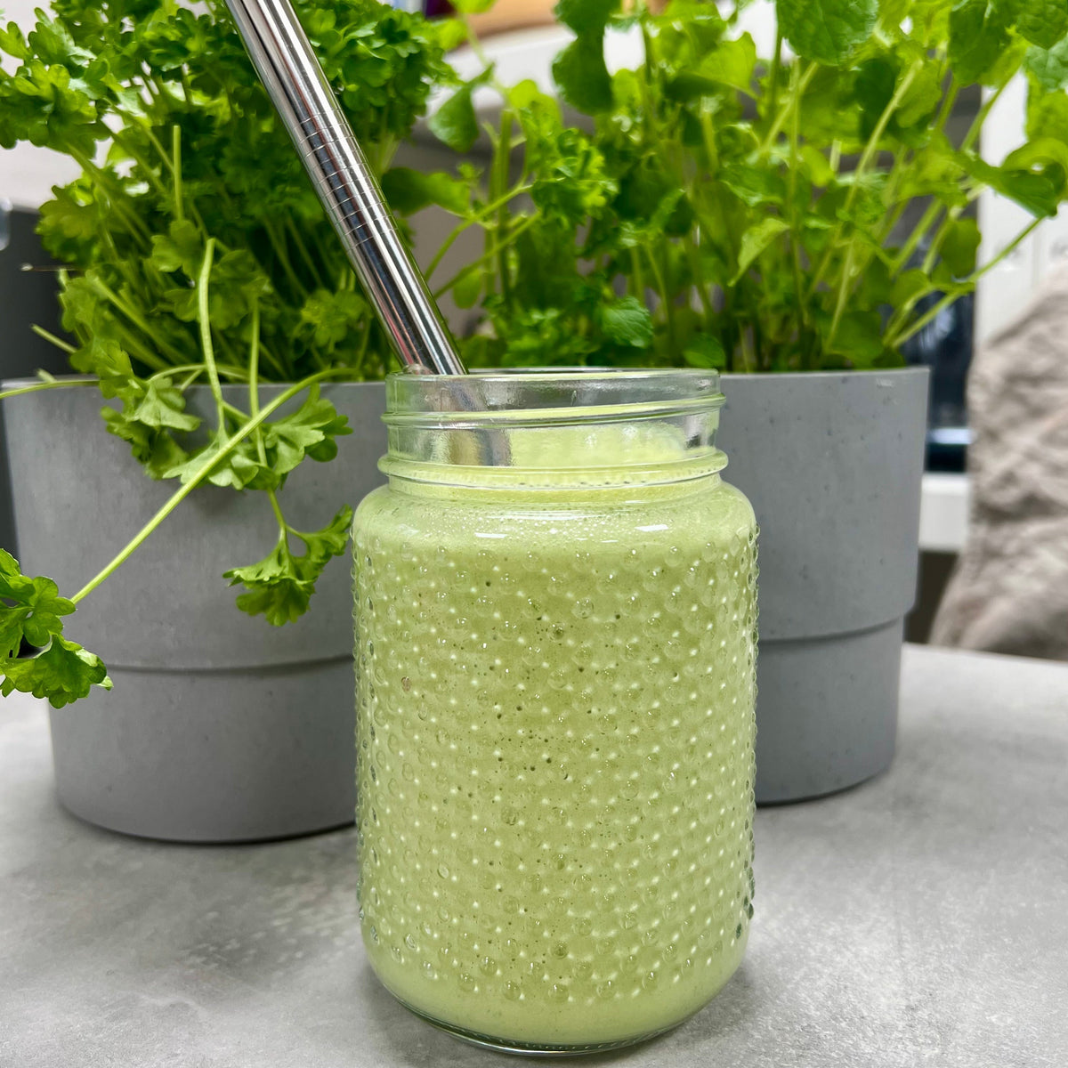 Persilleguf med mynte | Smoothie med persille