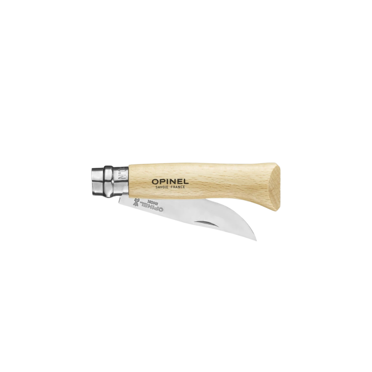 Opinel No. 8 Stainless Steel foldekniv, 8,5 cm, Bøg